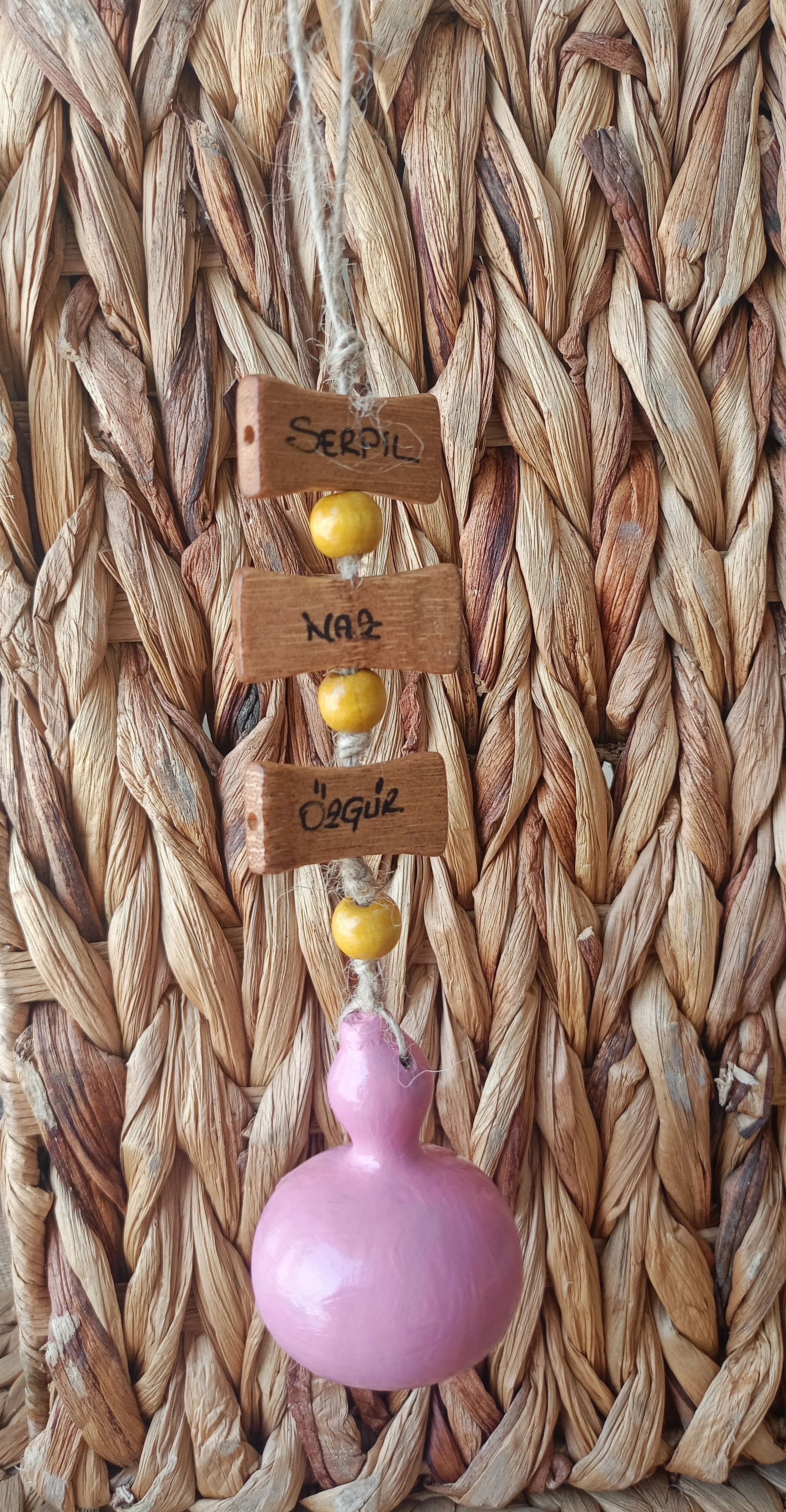 Kişiye özel doğal ev aksesuarları - Pembe