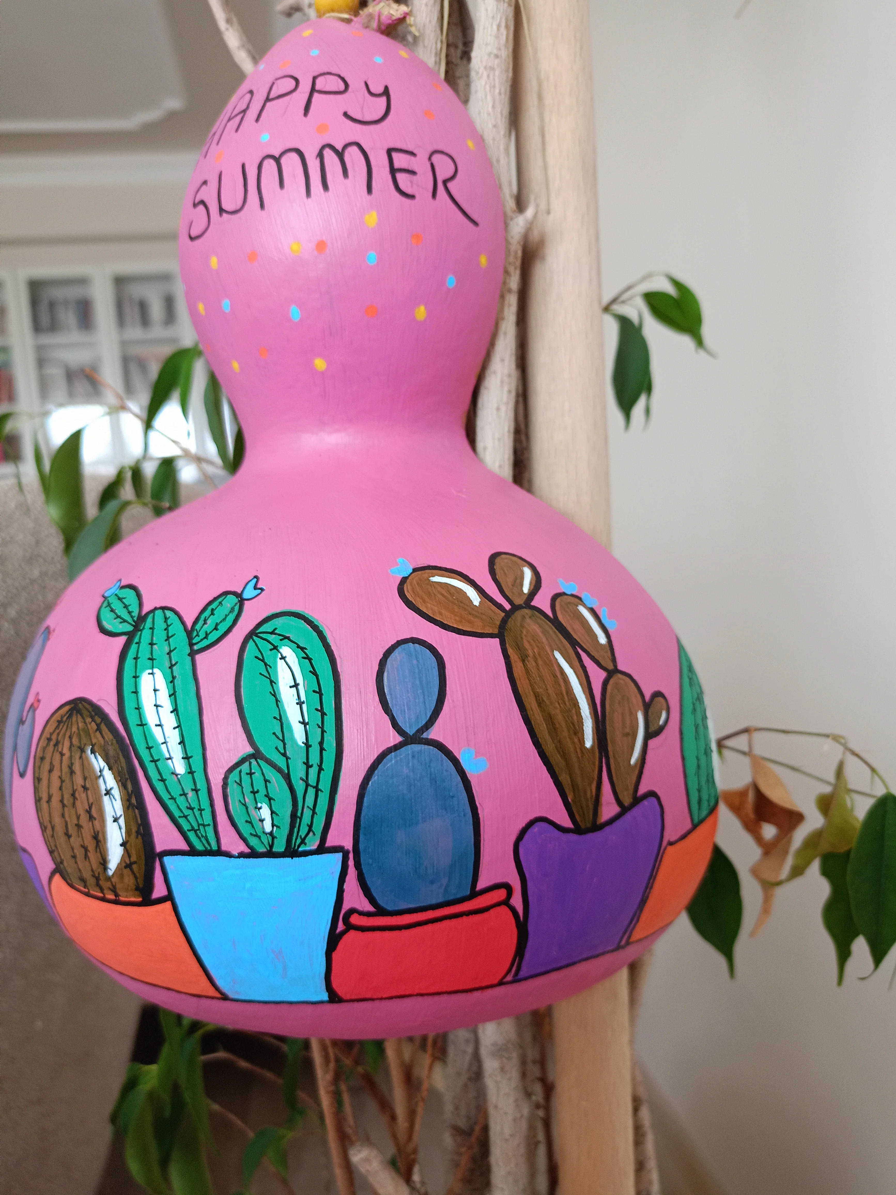 Su Kabağı Boyama Duvar Süsü