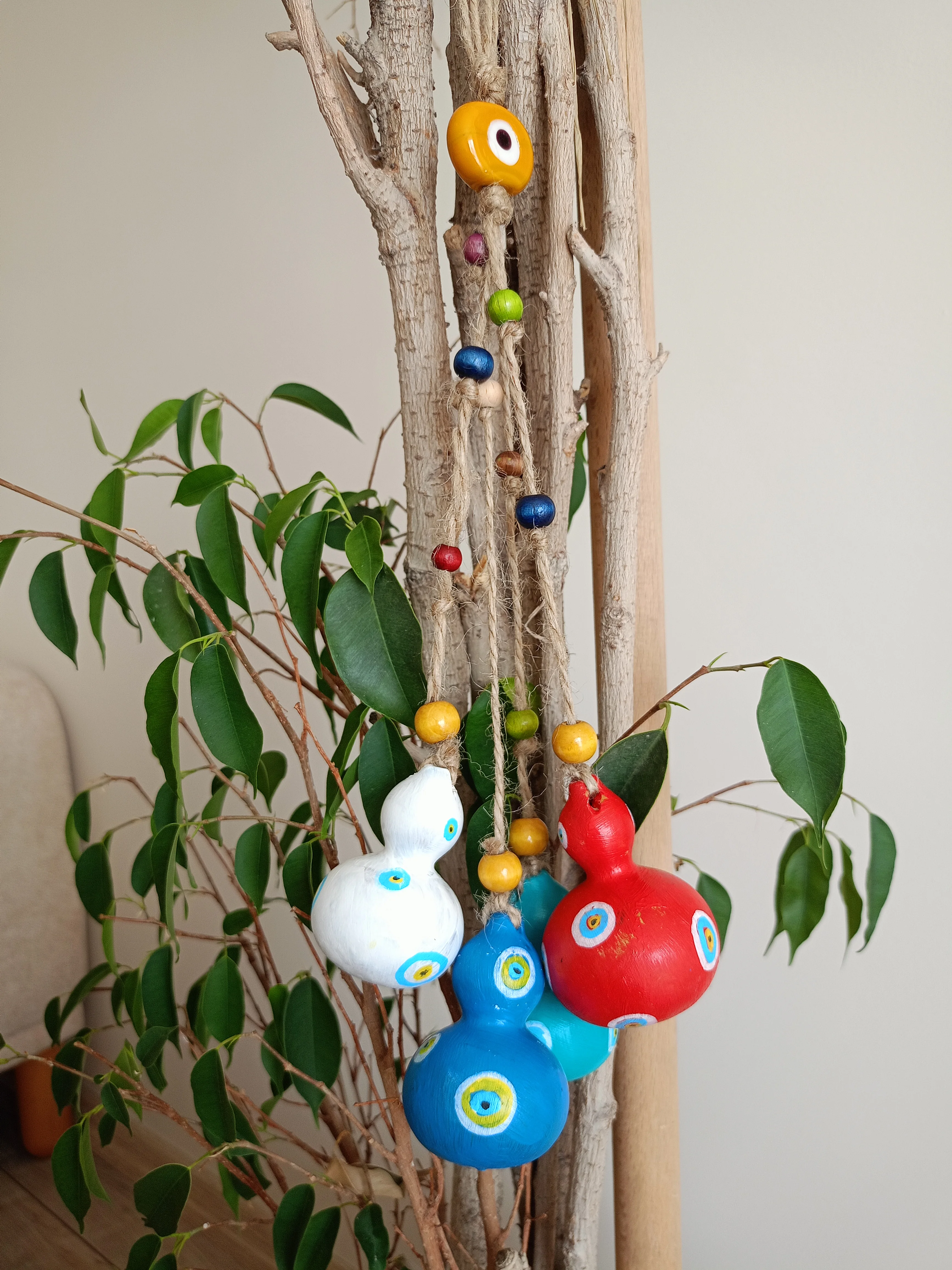  Duvar Aksesuarı Dörtlü  Nazar Boncuklu