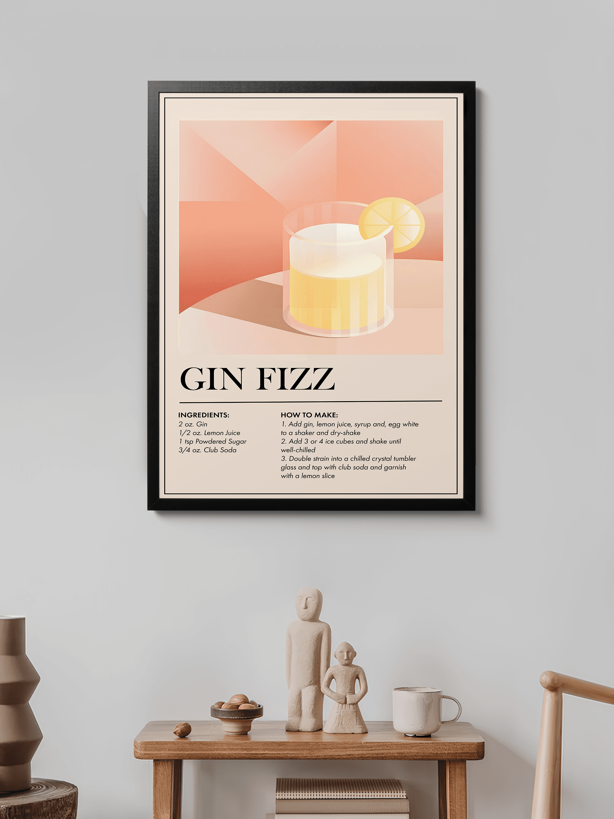 Gin Fizz Cocktail