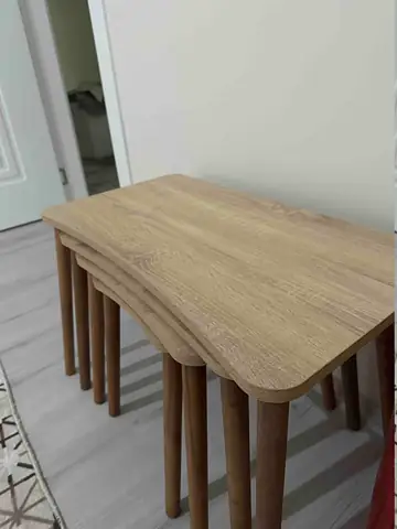 Müşteri fotoğrafı: Erendiz 4lü Ahşap Ayaklı Zigon Sehpa XL Sonoma