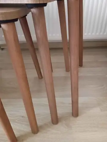 Müşteri fotoğrafı: Erendiz 4lü Ahşap Ayaklı Zigon Sehpa XL Ceviz