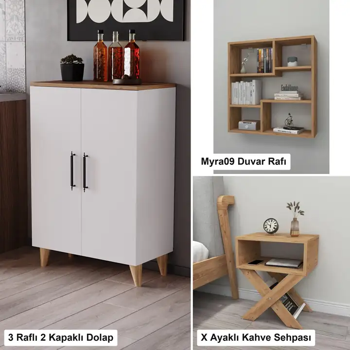 Kahve köşesi — Kahve köşesi · Beyaz + Atlantik Çam