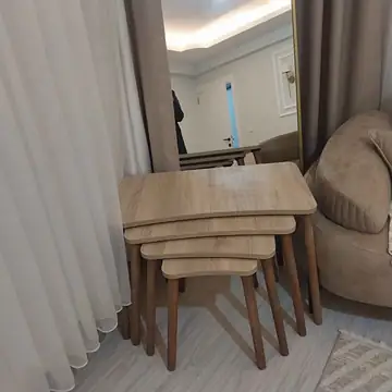 Müşteri fotoğrafı: Erendiz 4lü Ahşap Ayaklı Zigon Sehpa XL Sonoma