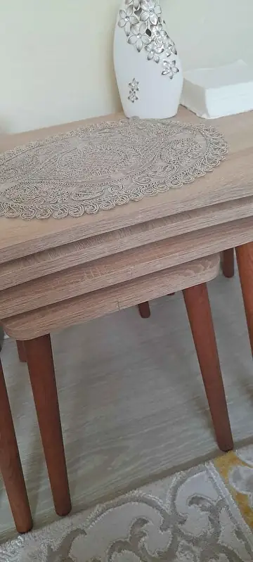 Müşteri fotoğrafı: Erendiz 4lü Ahşap Ayaklı Zigon Sehpa XL Sonoma
