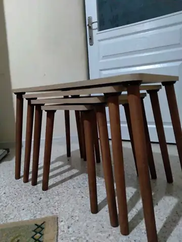 Müşteri fotoğrafı: Erendiz 4lü Ahşap Ayaklı Zigon Sehpa XL Sonoma