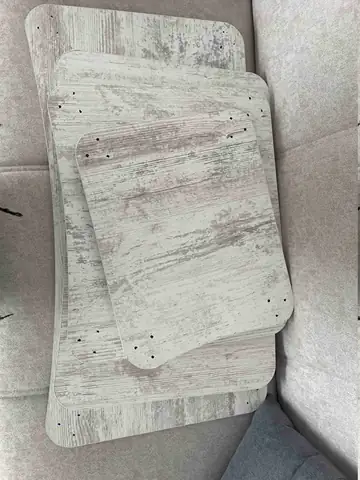Müşteri fotoğrafı: Erendiz 4lü Ahşap Ayaklı Zigon Sehpa XL Kristal