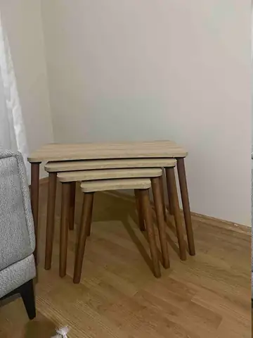 Müşteri fotoğrafı: Erendiz 4lü Ahşap Ayaklı Zigon Sehpa XL Sonoma