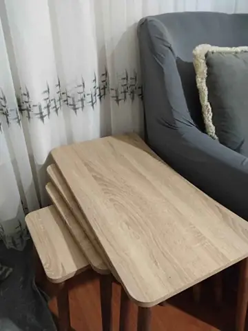 Müşteri fotoğrafı: Erendiz 4lü Ahşap Ayaklı Zigon Sehpa XL Sonoma