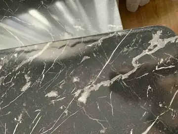 Müşteri fotoğrafı: Erendiz 4lü Ahşap Ayaklı Zigon Sehpa XL Siyah Mermer