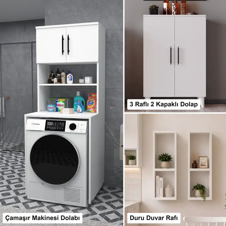 Beyaz banyo düzeni — Banyo · Beyaz