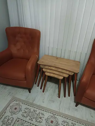 Müşteri fotoğrafı: Erendiz 4lü Ahşap Ayaklı Zigon Sehpa XL Çam