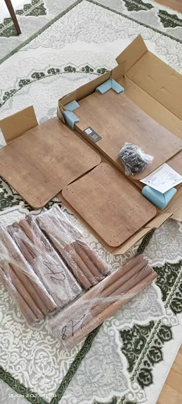 Müşteri fotoğrafı: Erendiz 4lü Ahşap Ayaklı Zigon Sehpa XL Ceviz