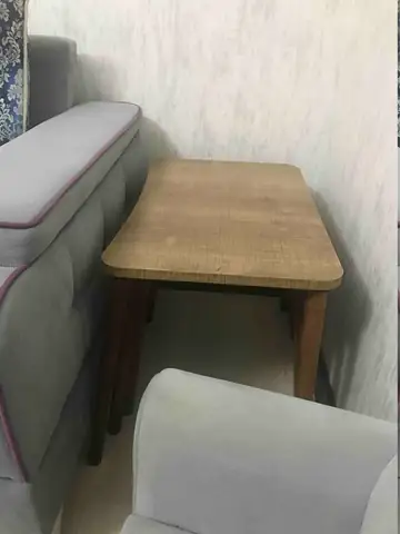 Müşteri fotoğrafı: Erendiz 4lü Ahşap Ayaklı Zigon Sehpa XL Ceviz