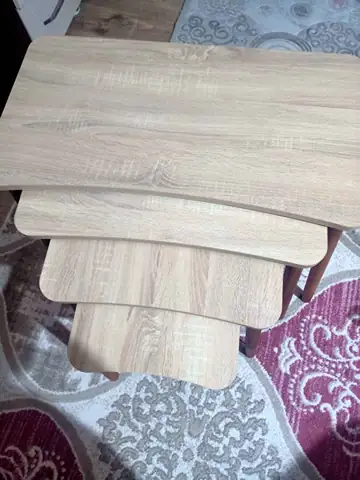 Müşteri fotoğrafı: Erendiz 4lü Ahşap Ayaklı Zigon Sehpa XL Sonoma