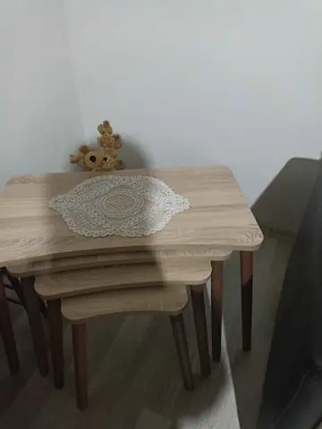 Müşteri fotoğrafı: Erendiz 4lü Ahşap Ayaklı Zigon Sehpa XL Sonoma