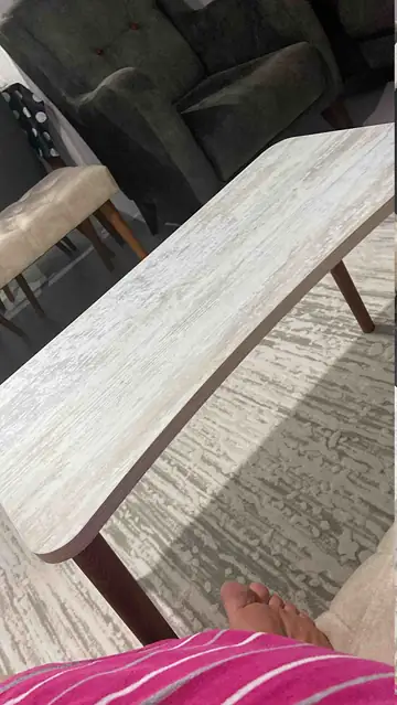 Müşteri fotoğrafı: Erendiz 4lü Ahşap Ayaklı Zigon Sehpa XL Kristal