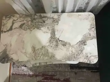 Müşteri fotoğrafı: Erendiz 4lü Ahşap Ayaklı Zigon Sehpa XL Beyaz Mermer