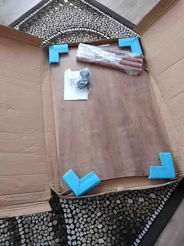 Müşteri fotoğrafı: Erendiz 5li Ahşap Ayaklı Zigon ve Orta Sehpa Seti XL Ceviz