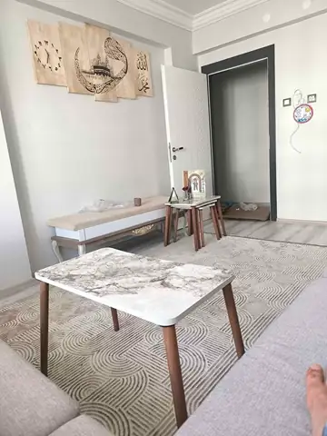 Müşteri fotoğrafı: Erendiz 4lü Ahşap Ayaklı Zigon Sehpa XL Beyaz Mermer