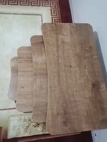 Müşteri fotoğrafı: Erendiz 4lü Ahşap Ayaklı Zigon Sehpa XL Ceviz