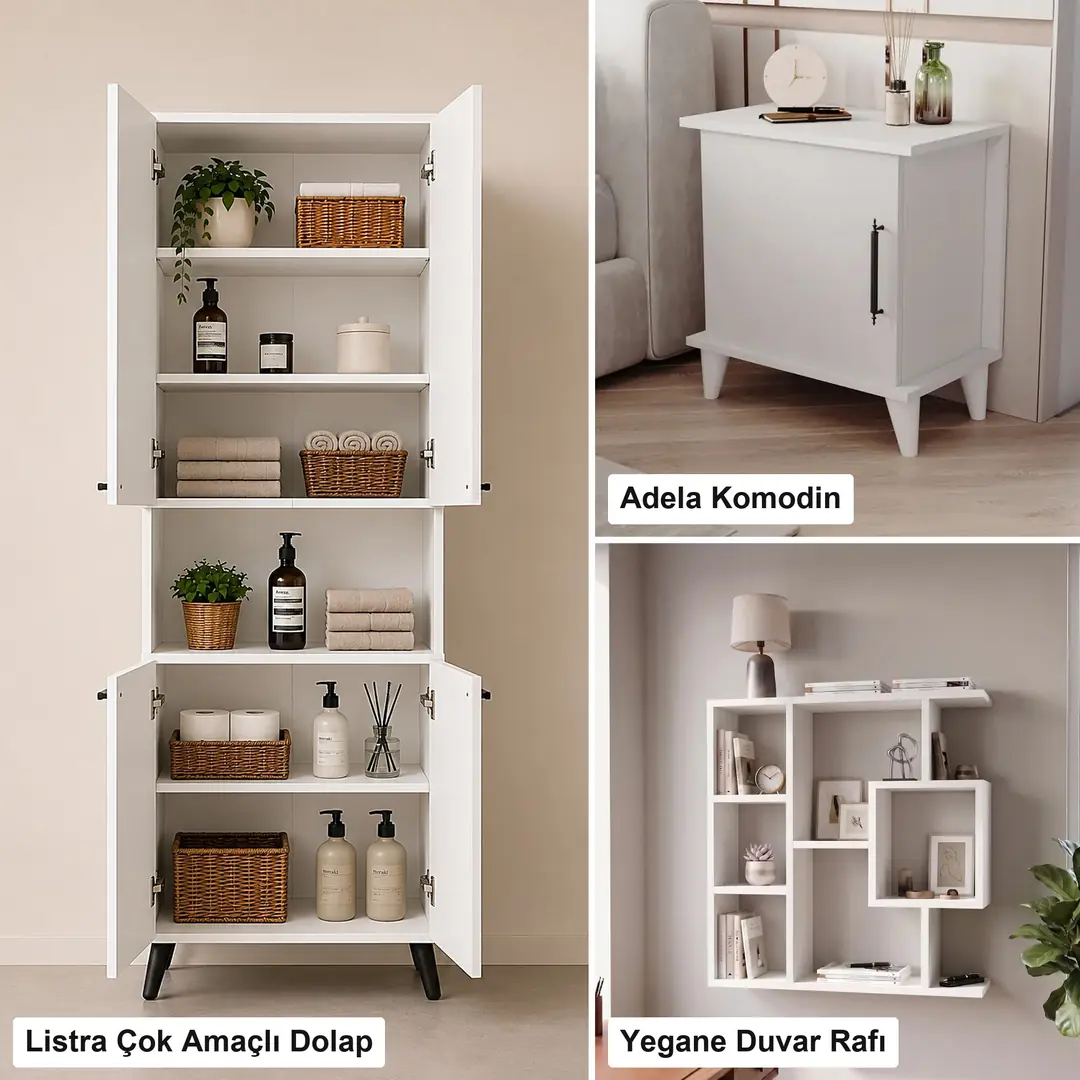 Beyaz yatak odası