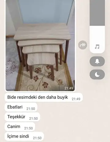 Müşteri fotoğrafı: Erendiz 4lü Ahşap Ayaklı Zigon Sehpa XL Sonoma