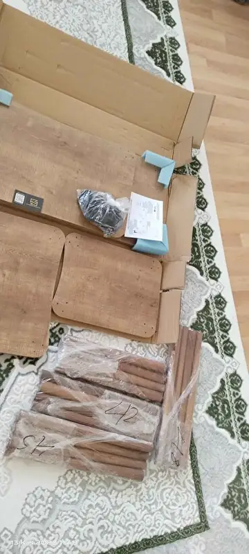 Müşteri fotoğrafı: Erendiz 4lü Ahşap Ayaklı Zigon Sehpa XL Ceviz