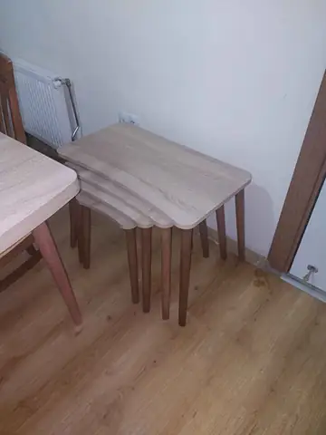 Müşteri fotoğrafı: Erendiz 4lü Ahşap Ayaklı Zigon Sehpa XL Sonoma