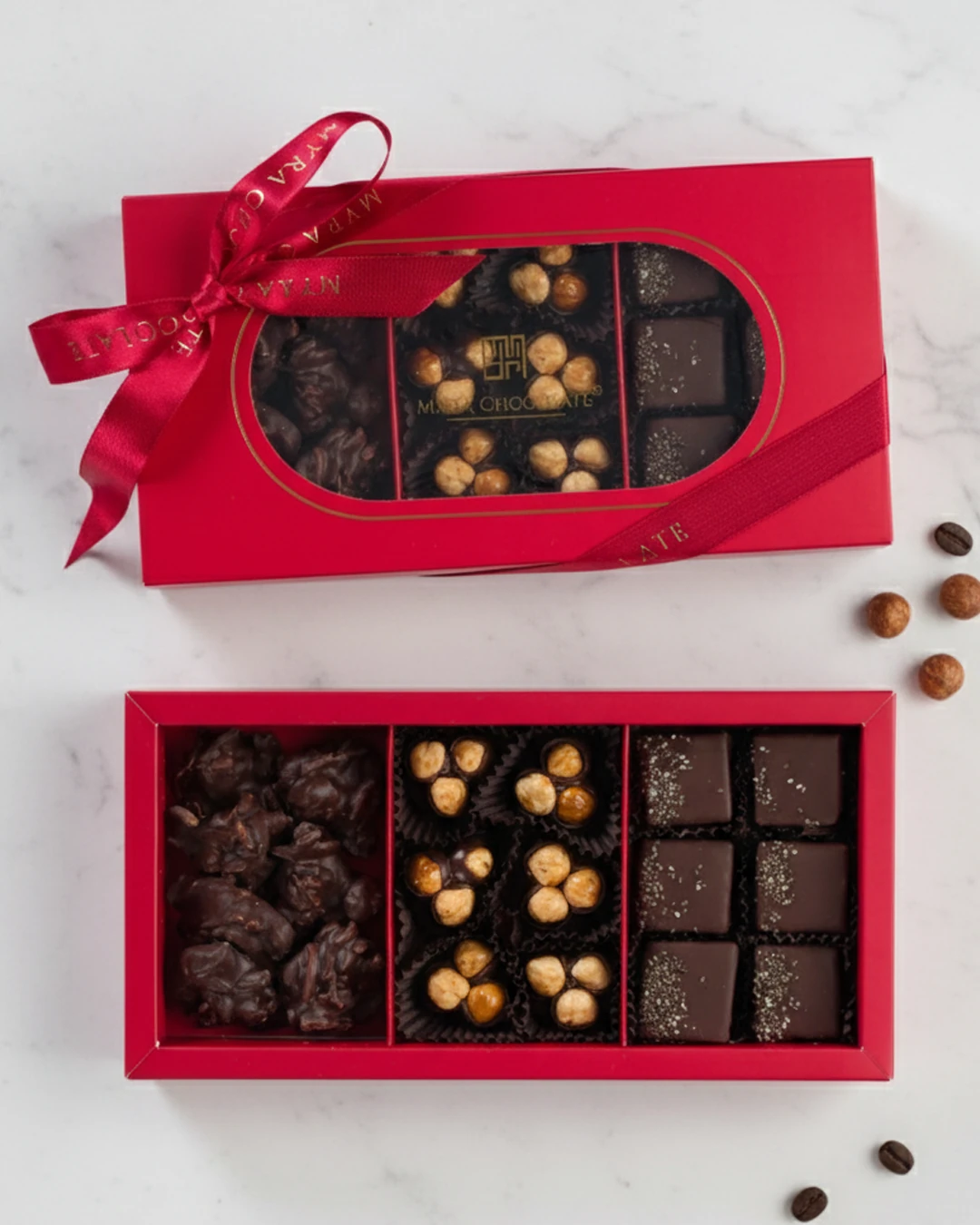 3 Çeşitli Vegan Yer Fıstıklı, Bademli Yaban Mersinli, Bitter Üç Fındıklı Çikolata 260 gr