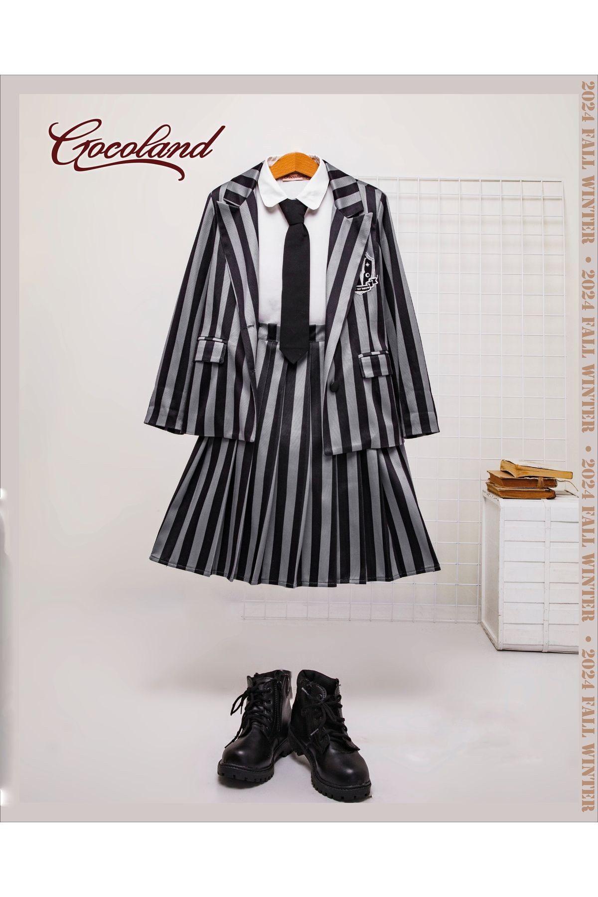 Wednesday Addams Ceket Kostüm Cosplay Kız Çocuk