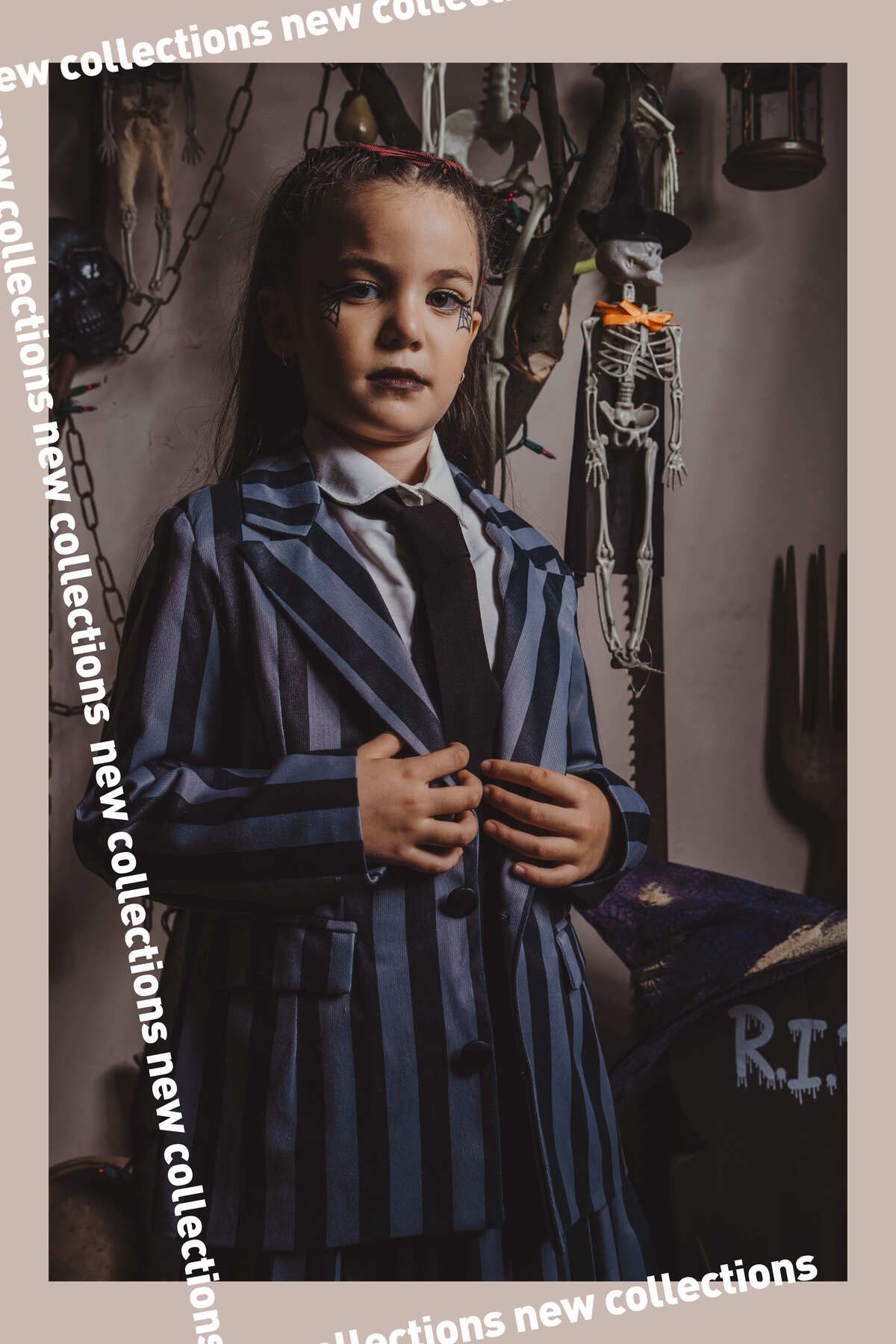 Wednesday Addams Ceket Kostüm Cosplay Kız Çocuk