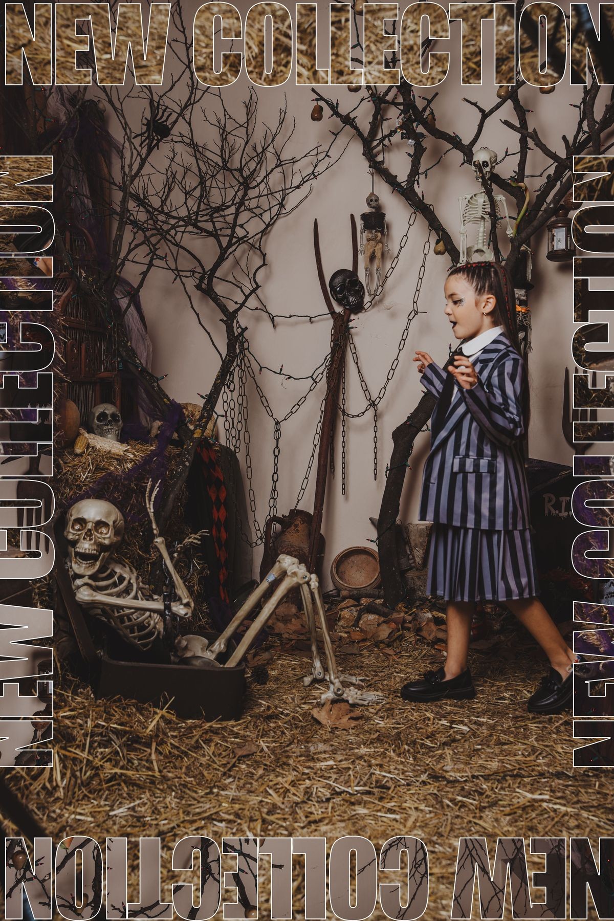 Wednesday Addams Ceket Kostüm Cosplay Kız Çocuk