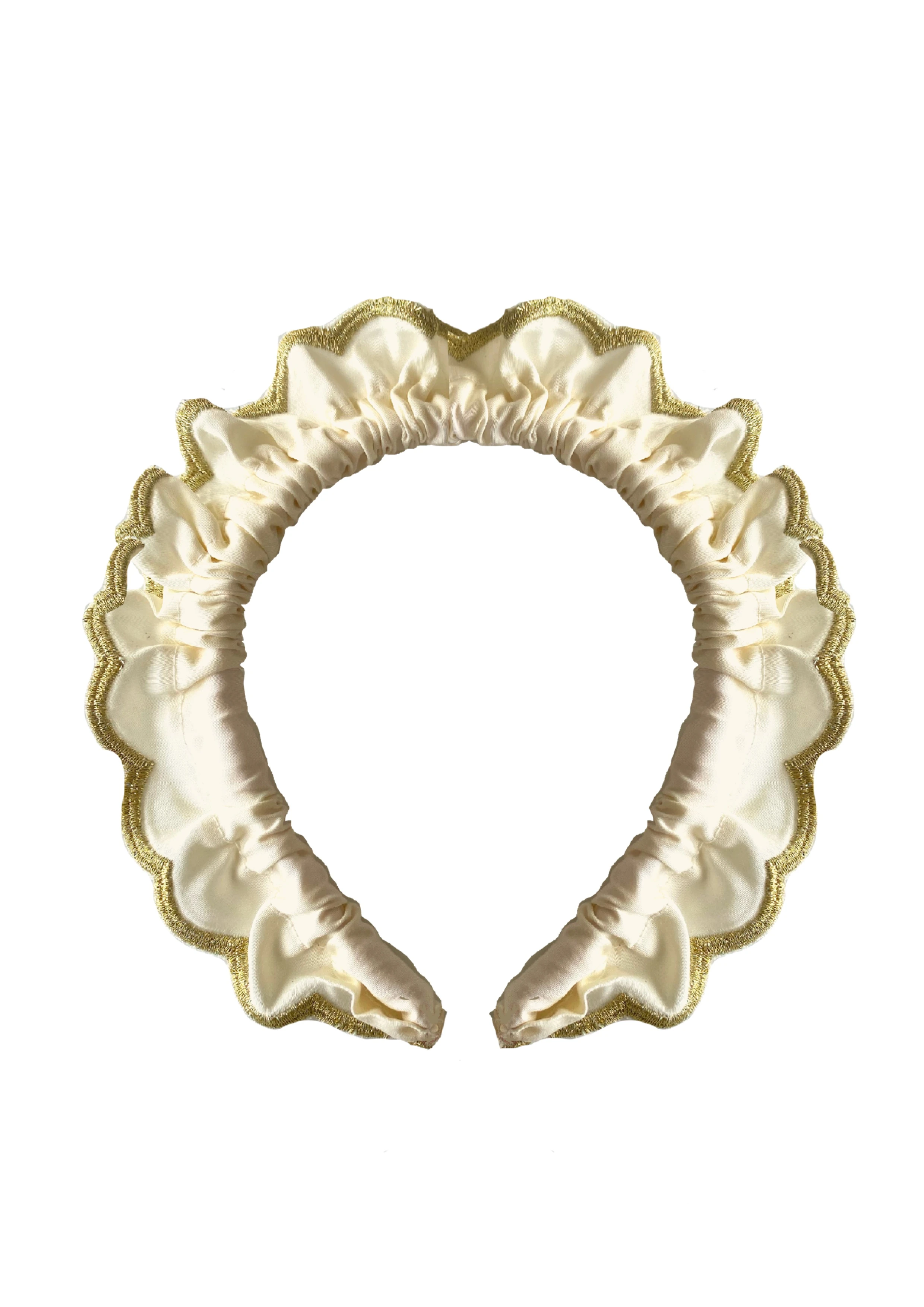 Altın Saten Kız Çocuk Taç