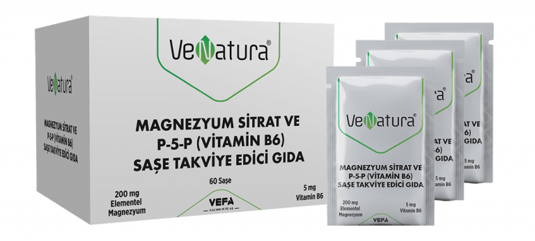 Magnezyum Sitrat ve P-5-P (Vitamin B6) Saşe