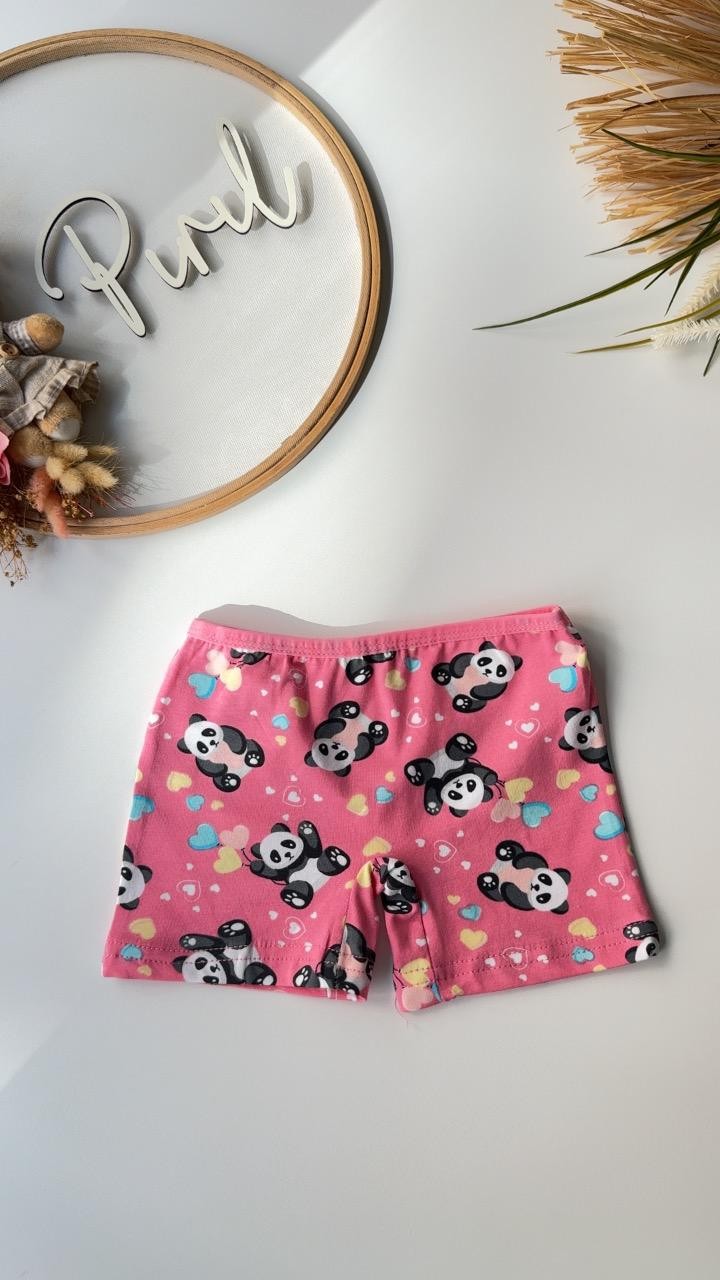 Pembe Panda Atlet Boxer Set 