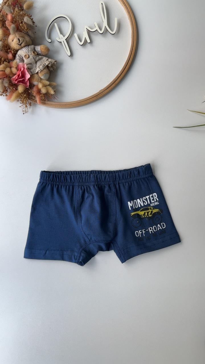 Lacivert Monster Atlet Boxer Takım