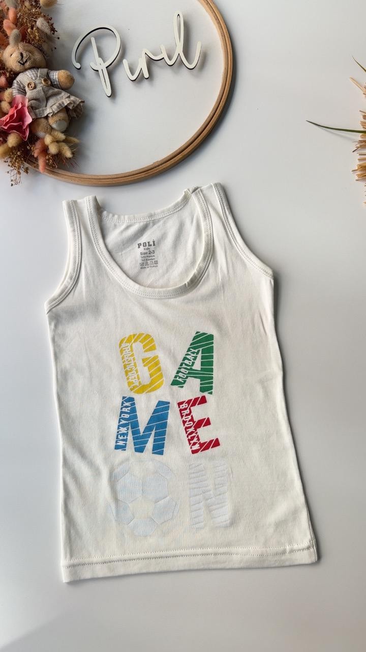 Beyaz Game On Atlet Boxer Takım