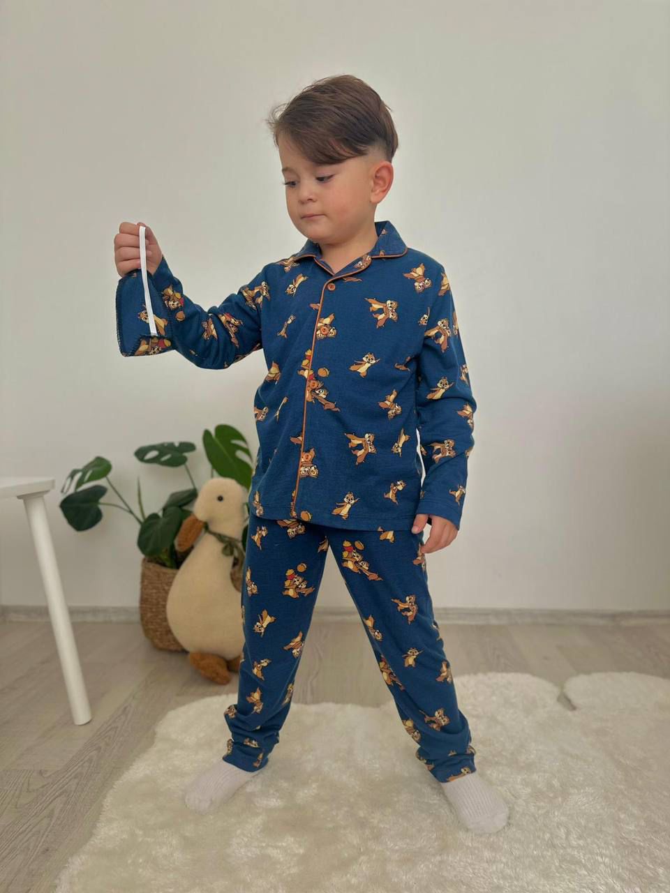 SİNCAP BASKILI PİJAMA TAKIMI