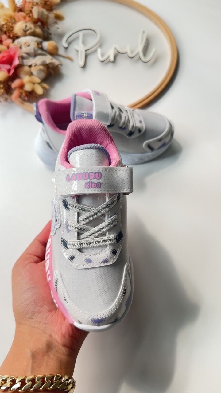 Labubu Beyaz Pembe Spor Ayakkabı
