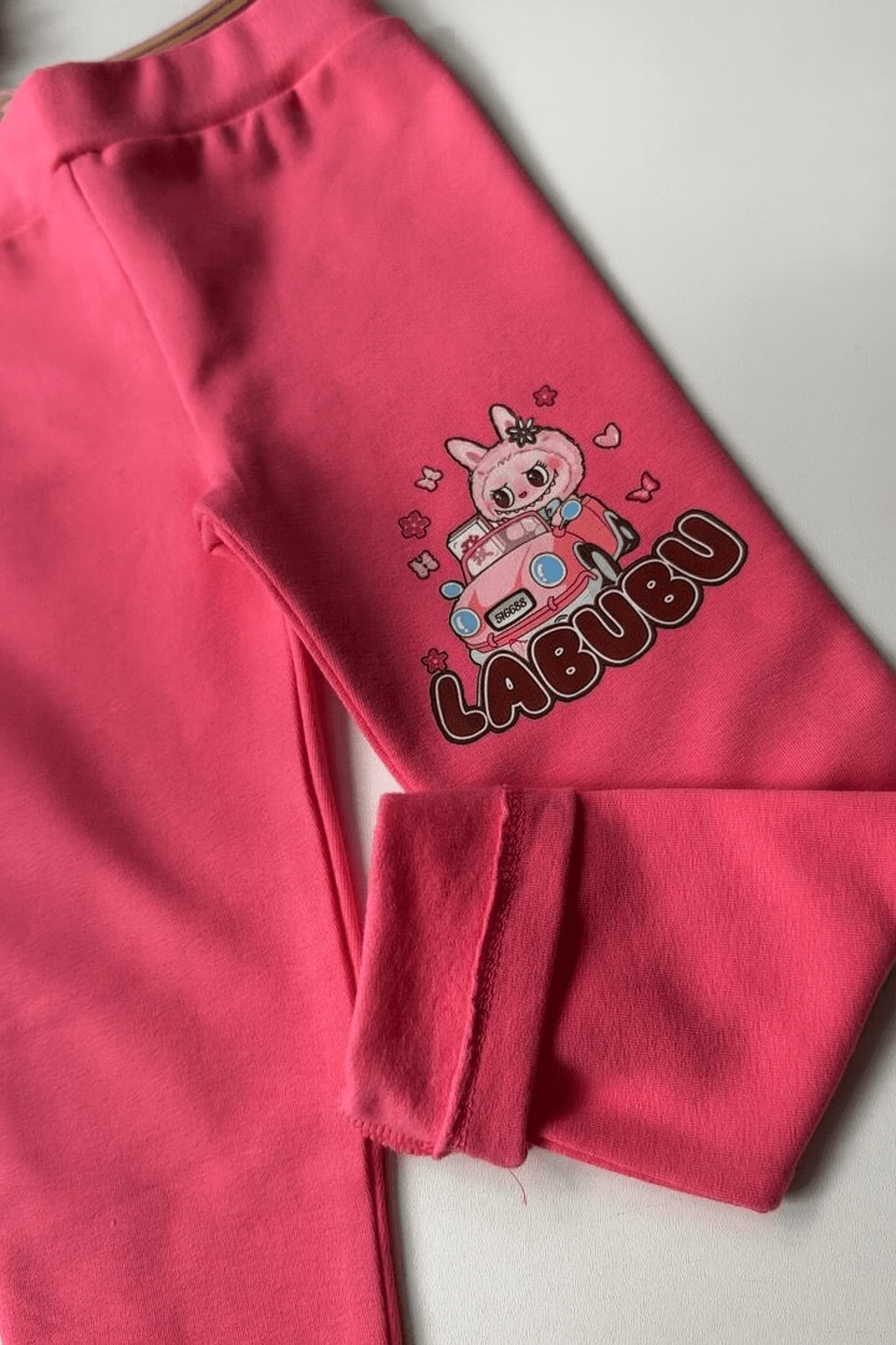 Labubu Tayt Pembe Şordonlu