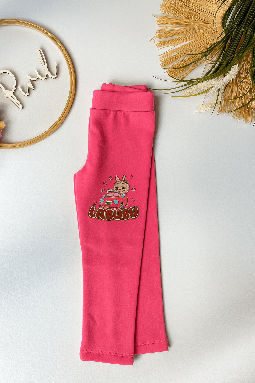 Labubu Tayt Pembe Şordonlu