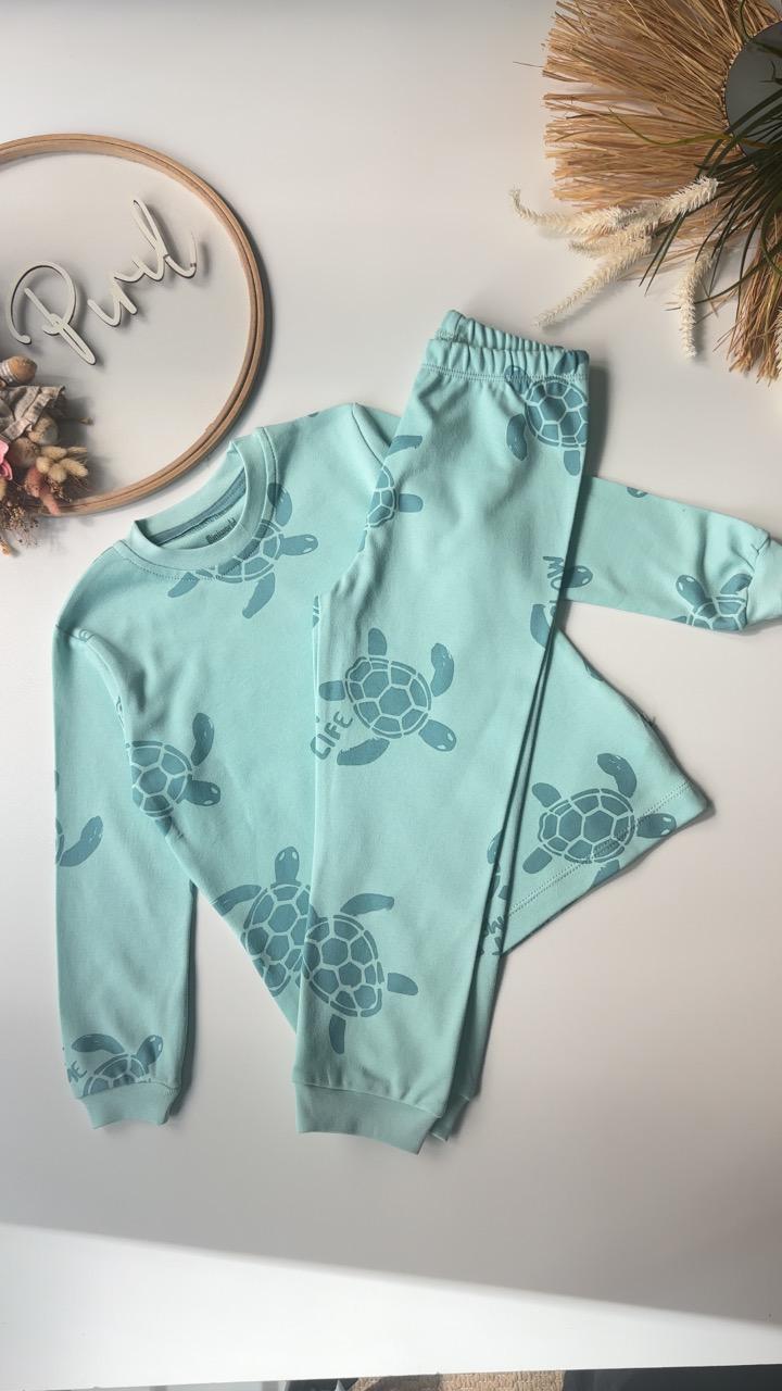 Kaplumbağa Pijama Takımı Yeşil