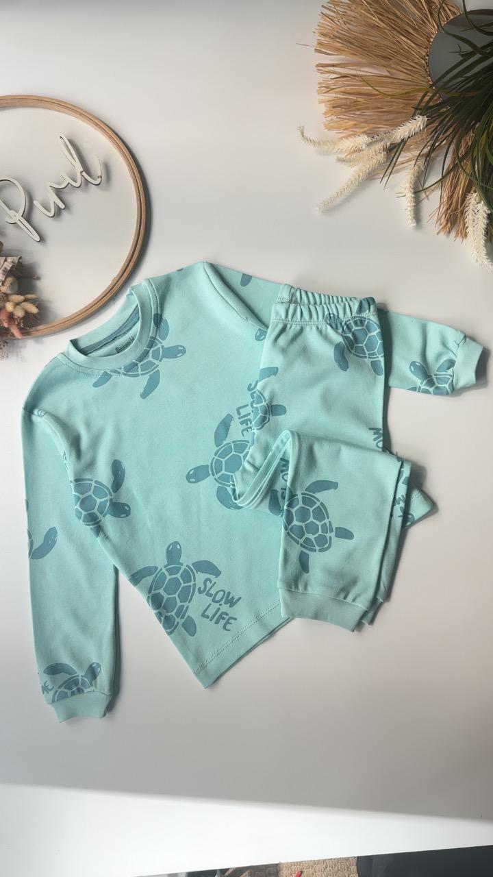 Kaplumbağa Pijama Takımı Yeşil