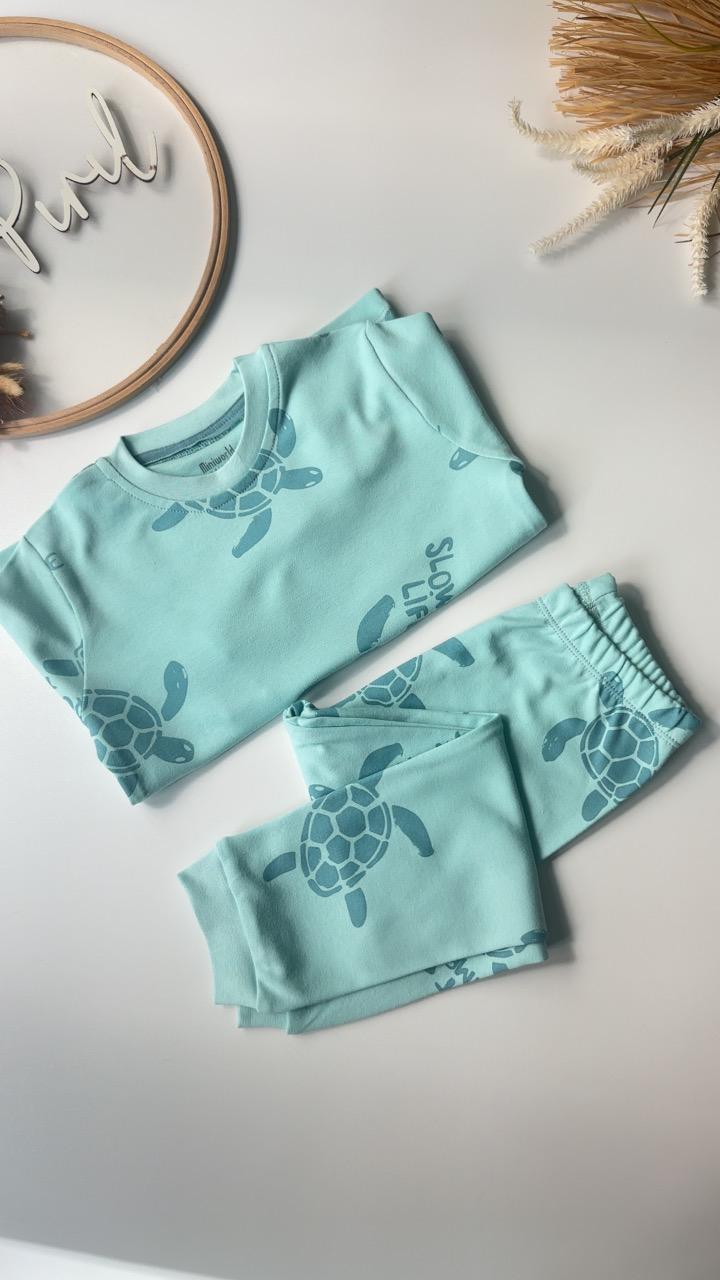Kaplumbağa Pijama Takımı Yeşil