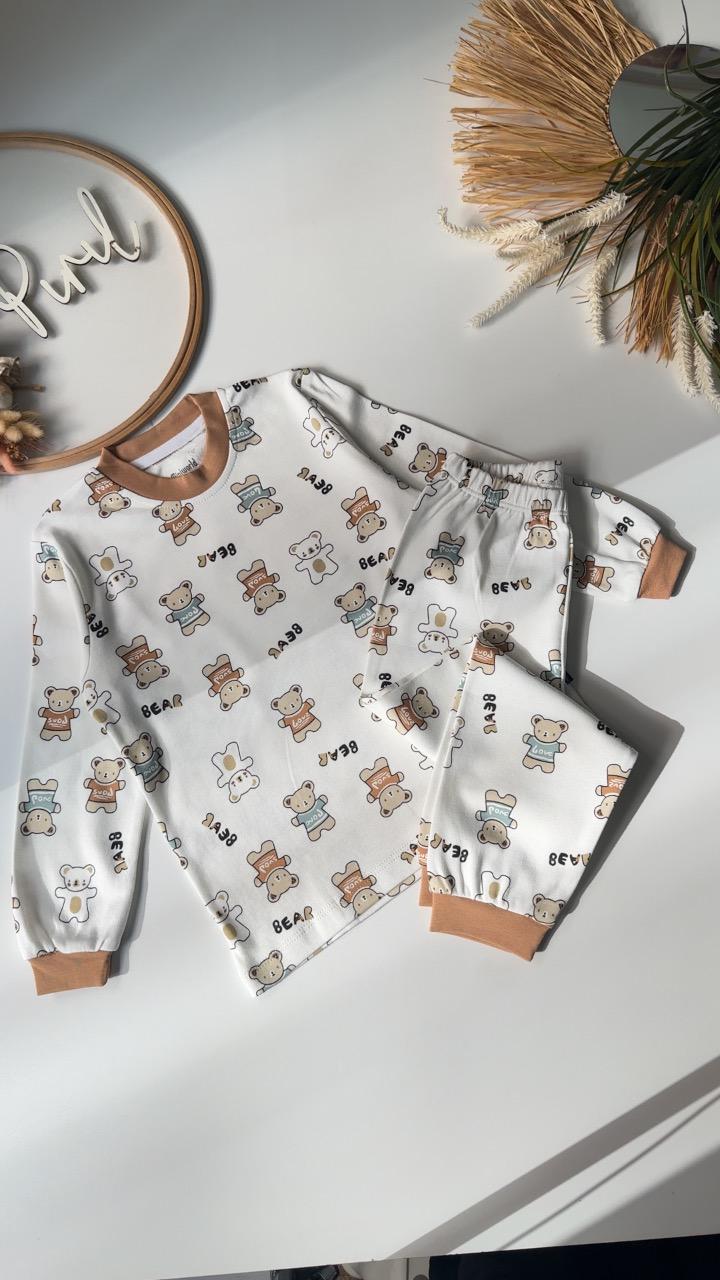 Bear Pijama Takımı Kahve