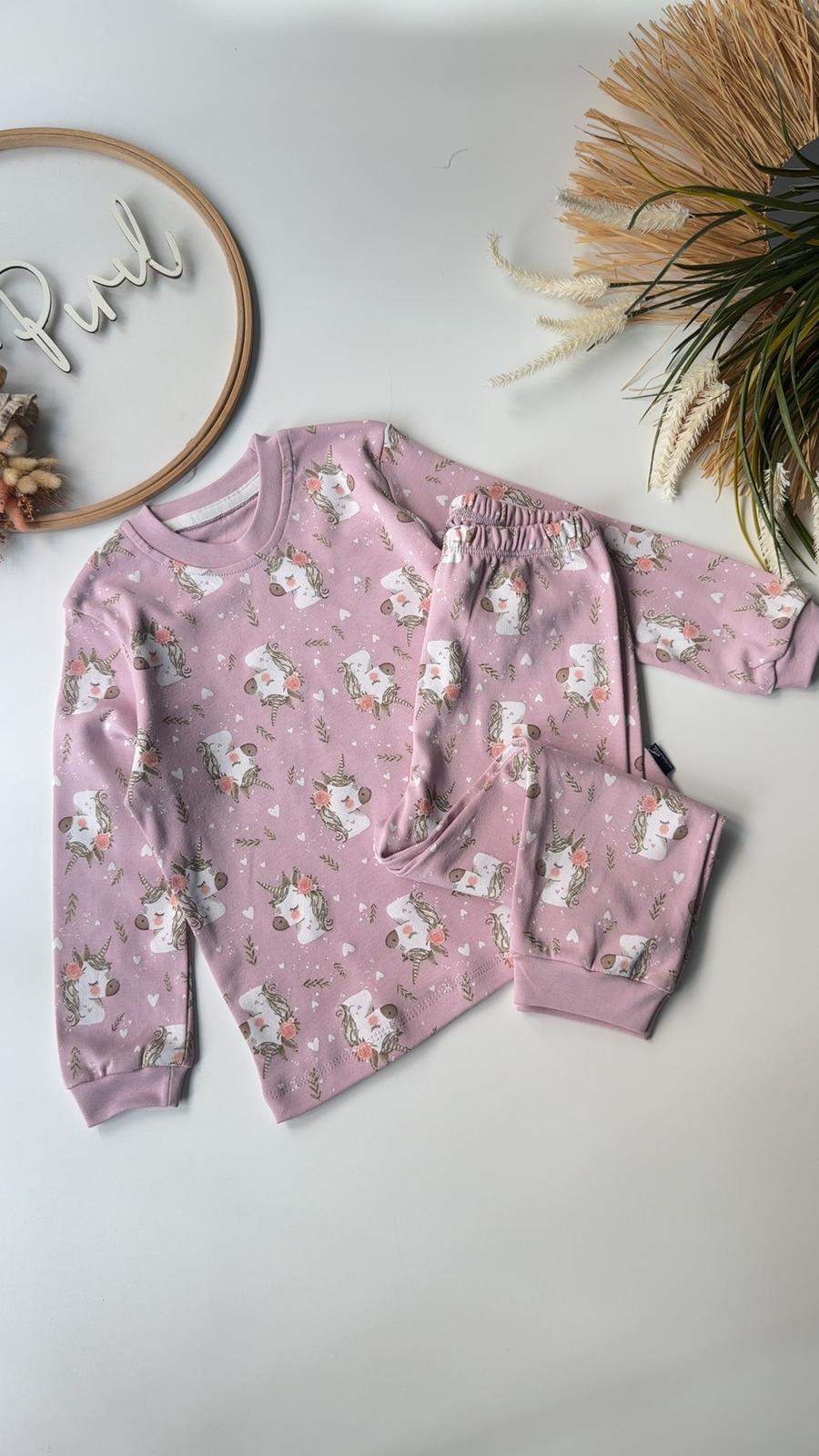 Sihirli Kanatllar Pijama Takımı Lila