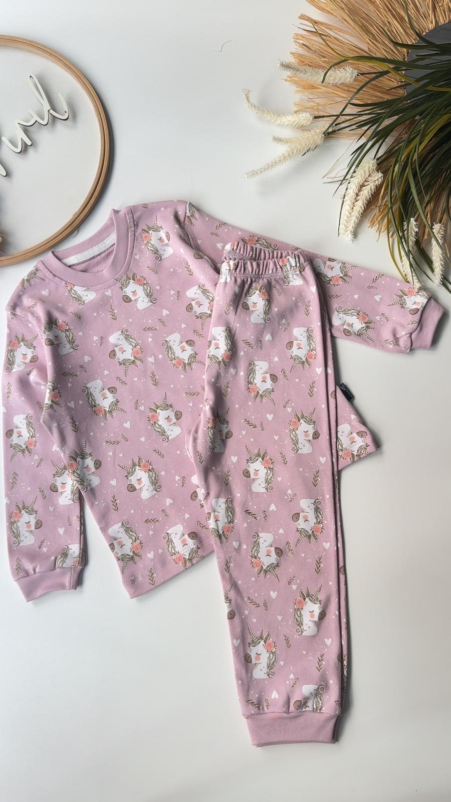 Sihirli Kanatllar Pijama Takımı Lila