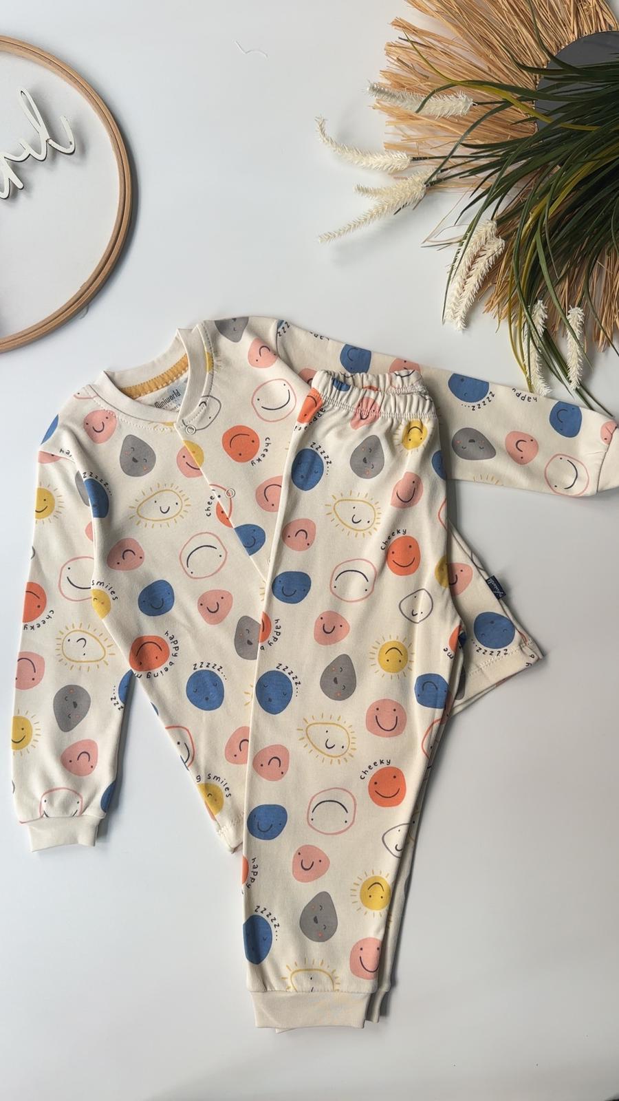 Smile Pijama Takımı Sarı
