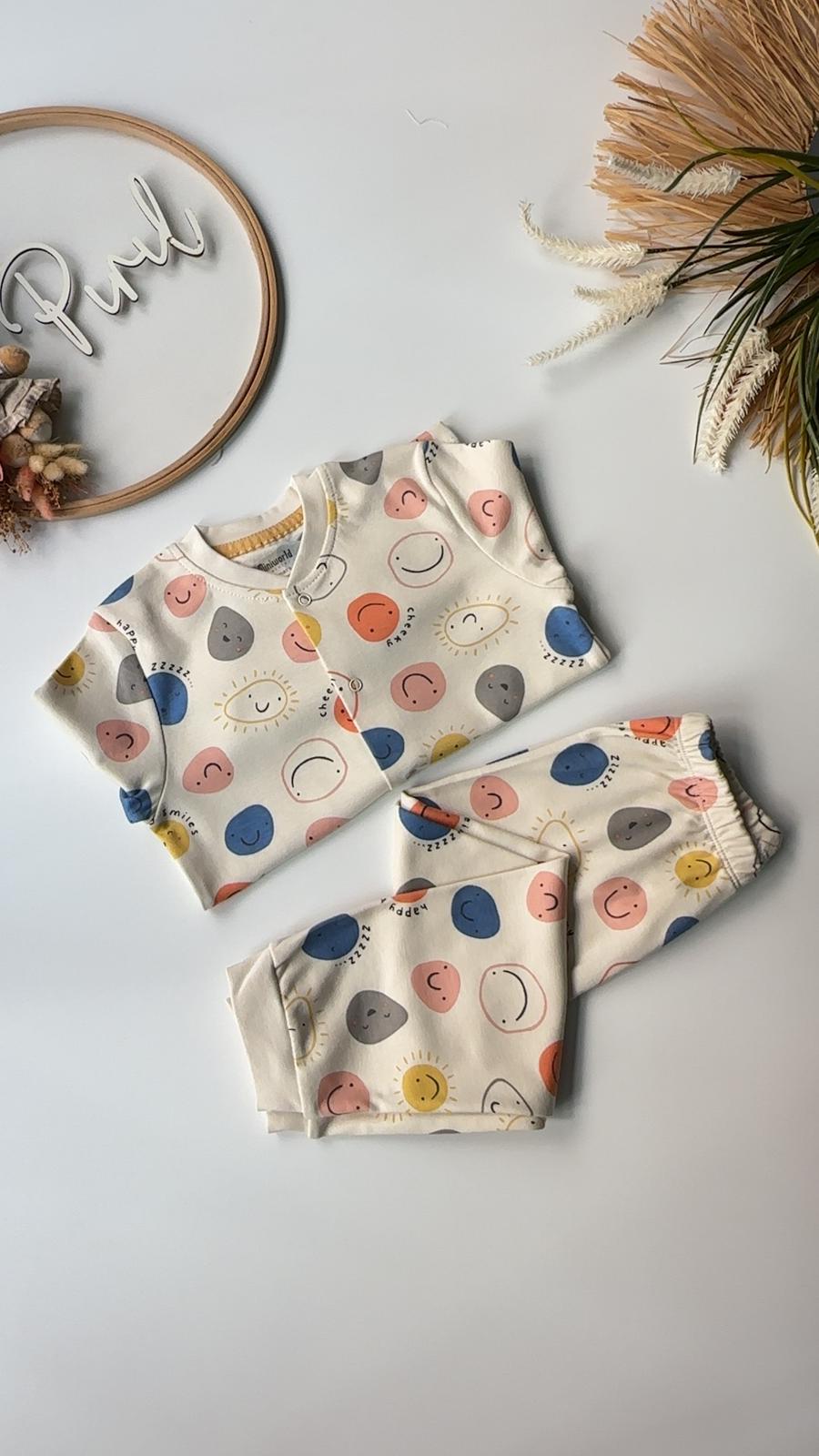 Smile Pijama Takımı Sarı